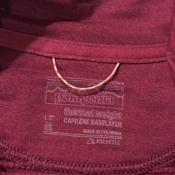 Patagonia Capilene Thermal Weight Zip Neck Base Layer Size Medium - Picture 3 of 4